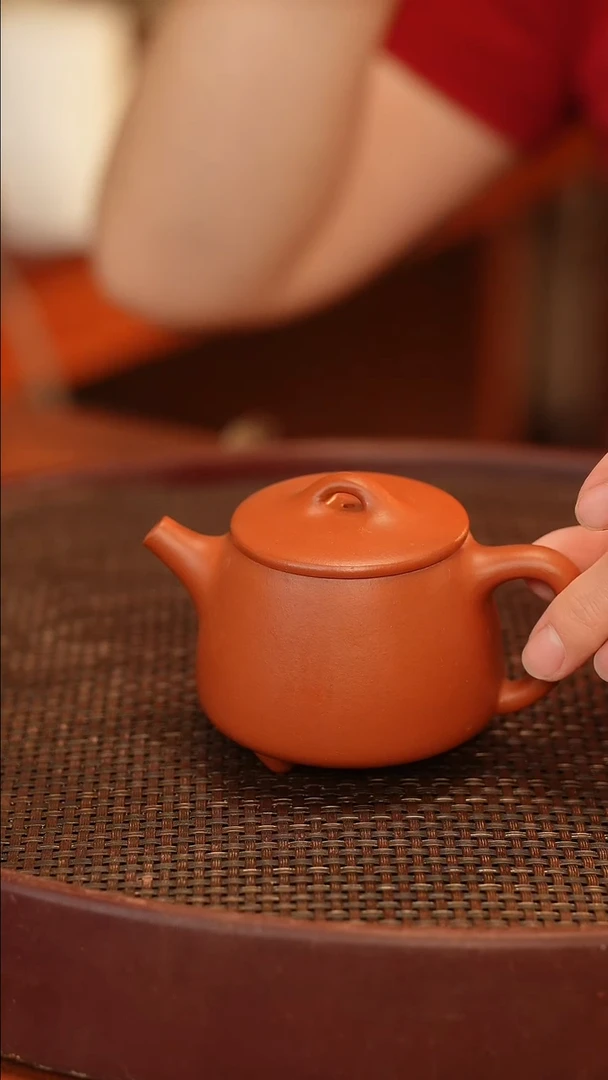 茶壶紫砂高石瓢 朱泥 160cc