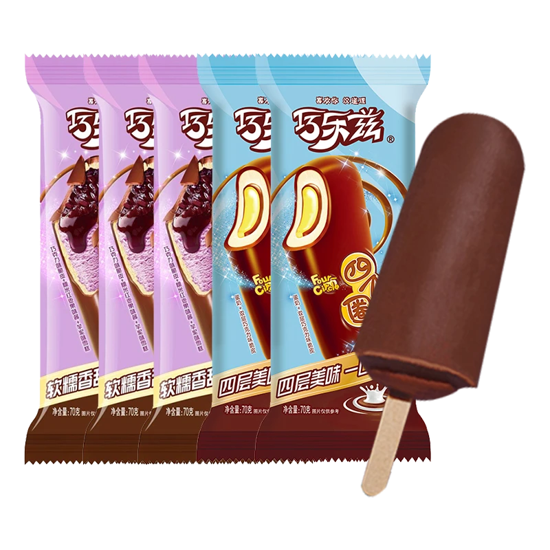 伊利巧乐兹芋泥糯兹兹+四个圈冰淇淋350g（5支）雪糕同城送雪糕同城配