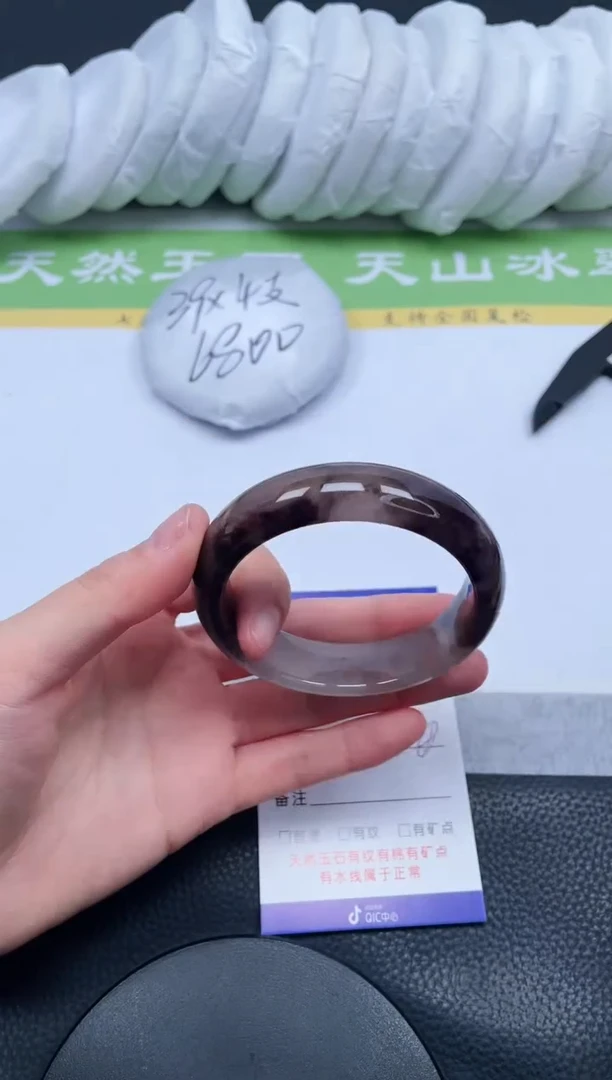 【闪购商品】石英质玉手镯未镶嵌A79-54+