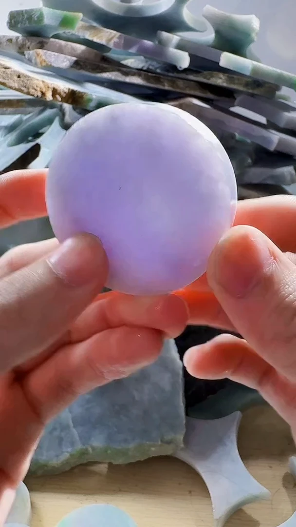 翡翠裸石缅甸翡翠A货文116