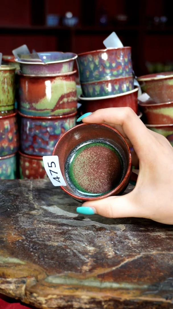 摆件精品窑变钧瓷茶器