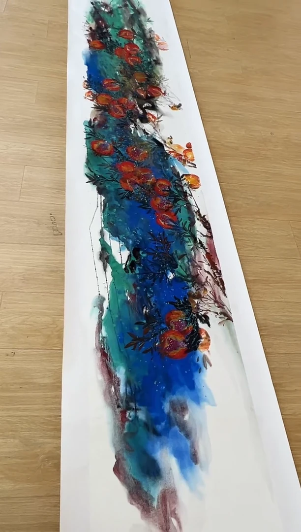 国画徐亚东-精品长卷-国画作品-下