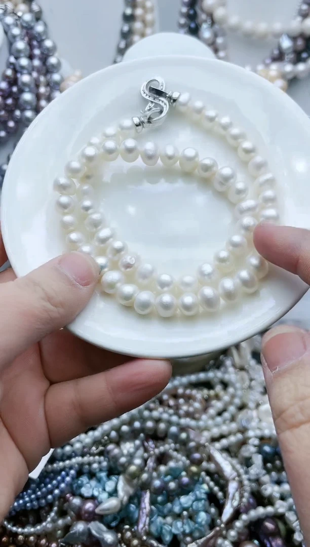 【闪购商品】淡水珍珠颈饰钛钢2