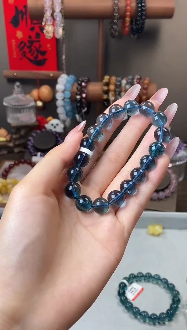 手链未镶嵌萤石11mm蓝萤石