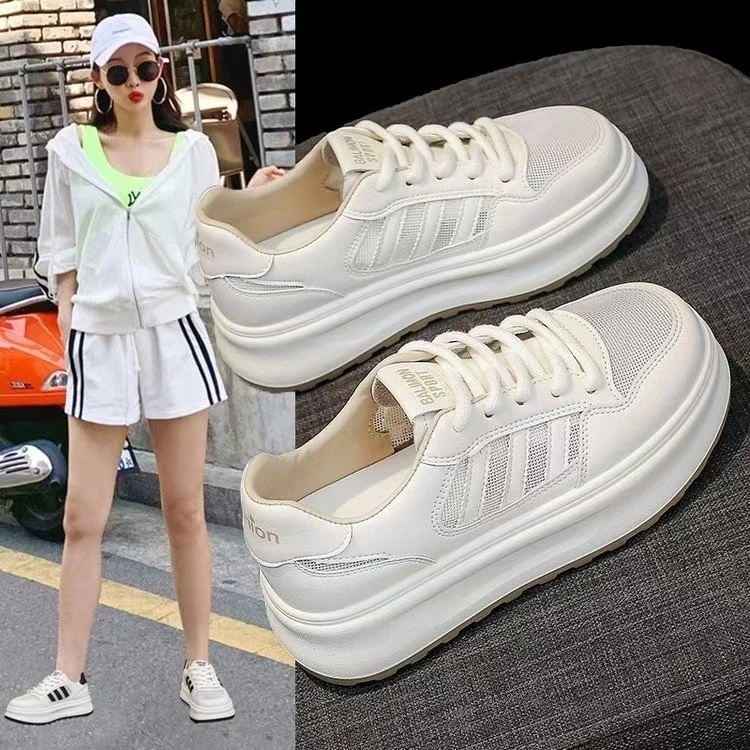 2025浅口休闲女鞋夏季运动鞋透气休闲鞋&FC-19白色