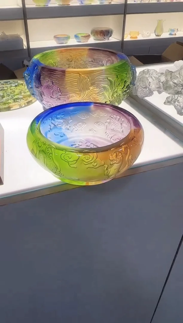 手工艺品琉璃聚宝盆
