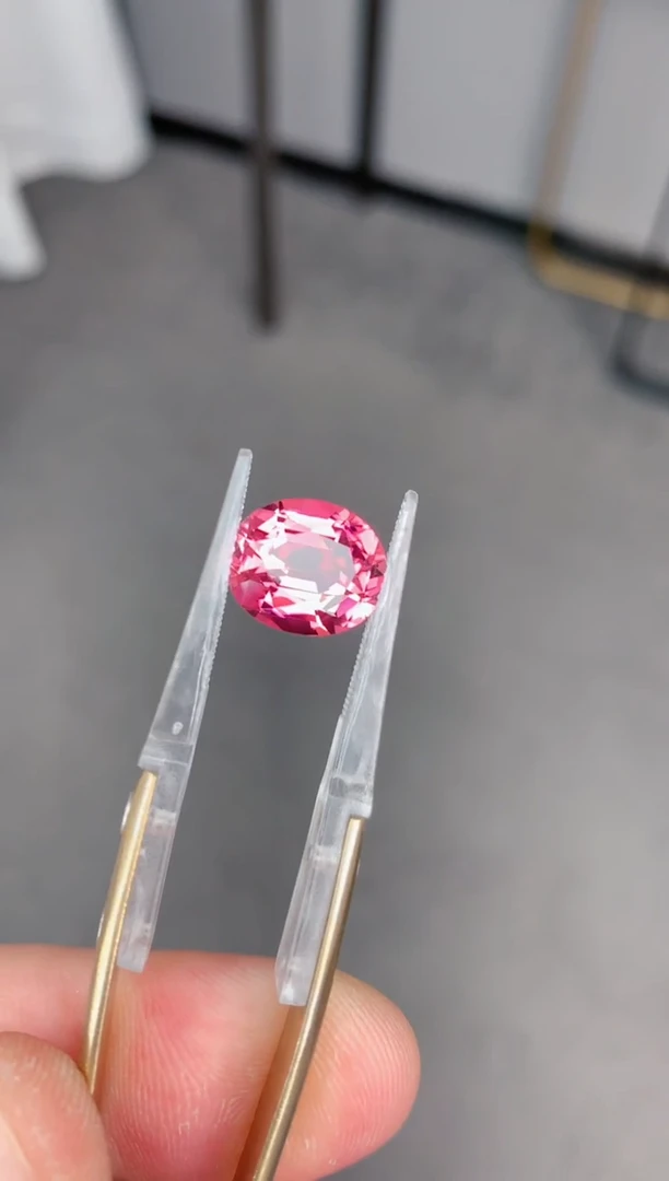 未镶嵌裸石定制碧玺5.1CT 粉碧玺 定制