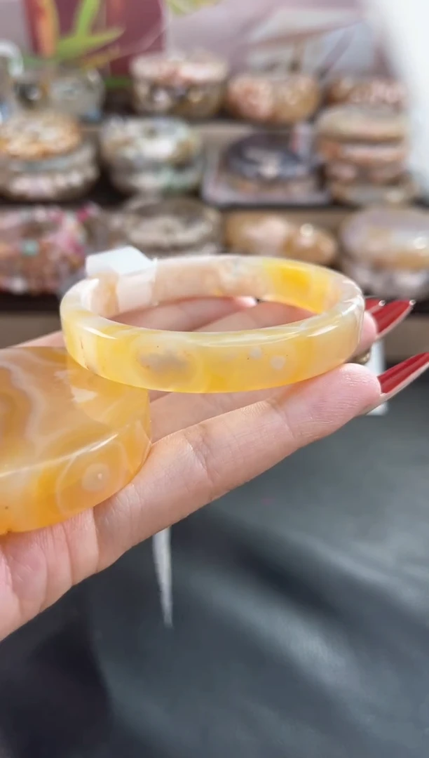 未镶嵌手镯石英质玉55（赠送镯心 不保证完美）