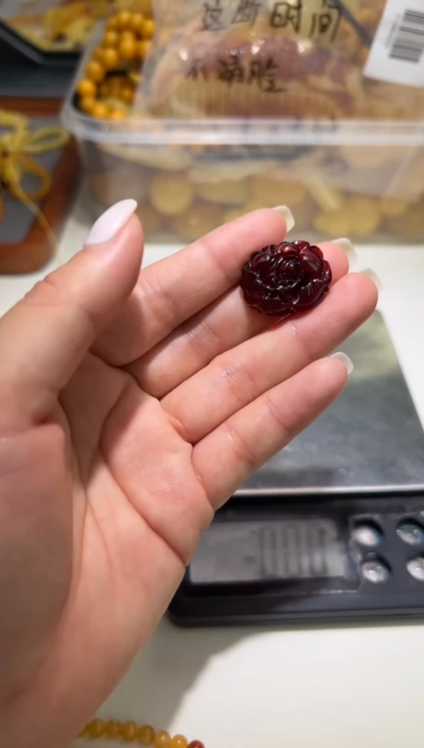 裸石琥珀未镶嵌琥珀蜜蜡吊坠