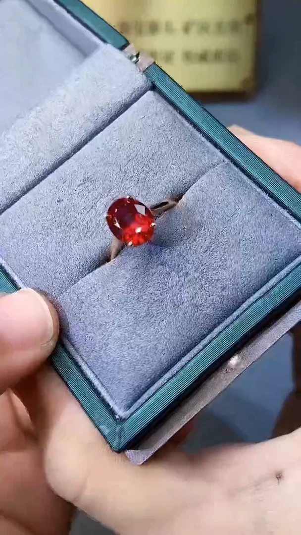 【闪购商品】红宝石戒指银S925镶嵌354