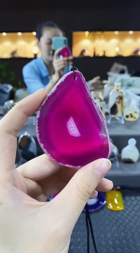 未镶嵌颈饰玛瑙/玉髓自****花玛瑙