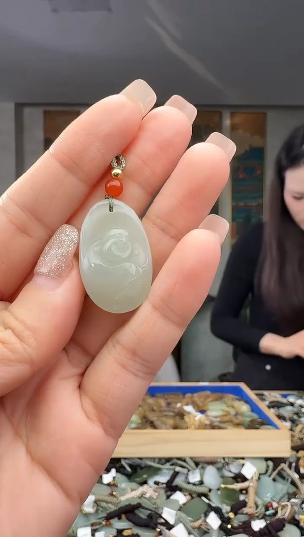 颈饰未镶嵌和田玉拍一发一多样性发货