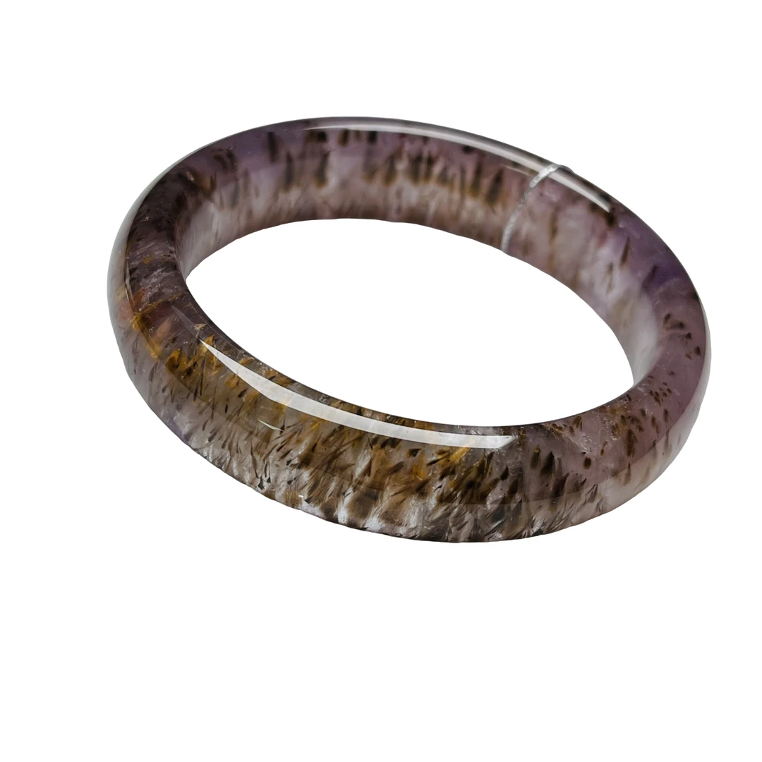 新品天然紫钛极光23手镯尺寸53-13.8-8.5一物一图简约百搭