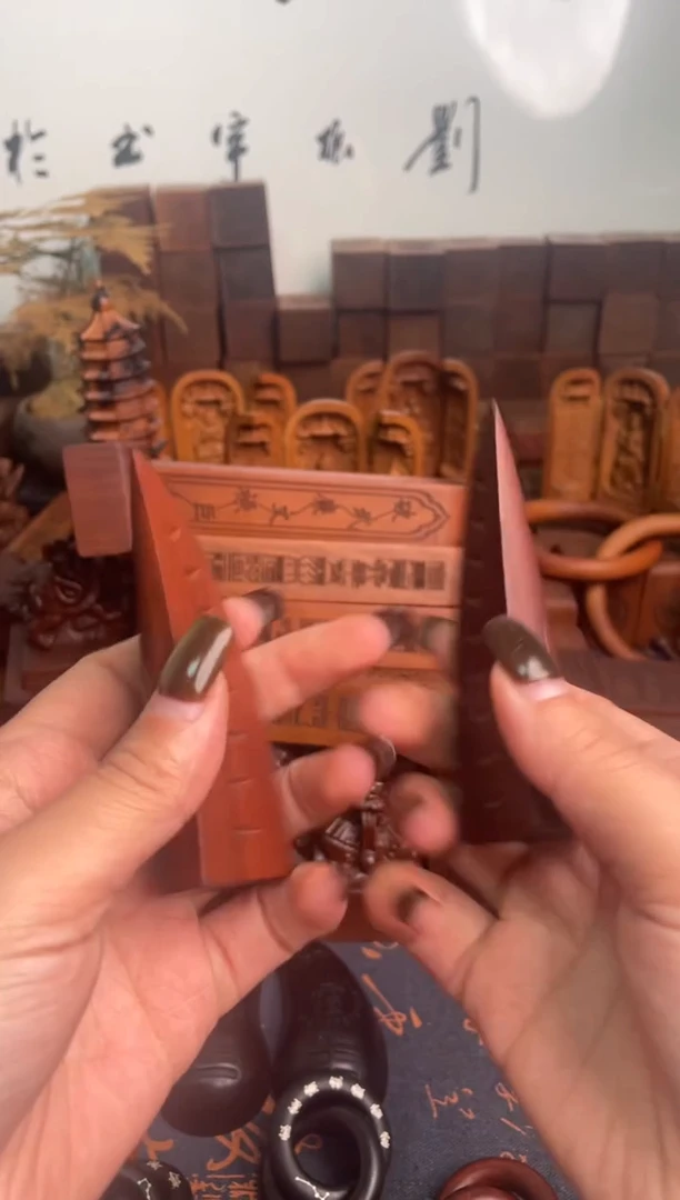 木枣木老料9公分八图款圣杯+说明书