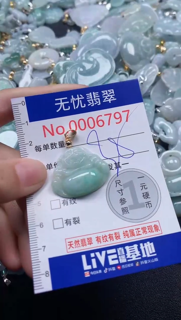 吊坠(不含链)未镶嵌翡翠6797