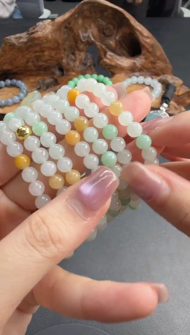 未镶嵌手串翡翠18-珠串（多样性发货一件）