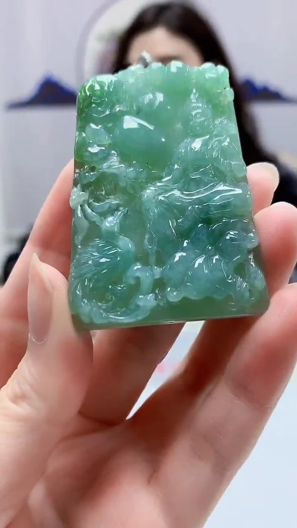 【闪购商品】定制翡翠未镶嵌4829zm-毛货挂件33观音