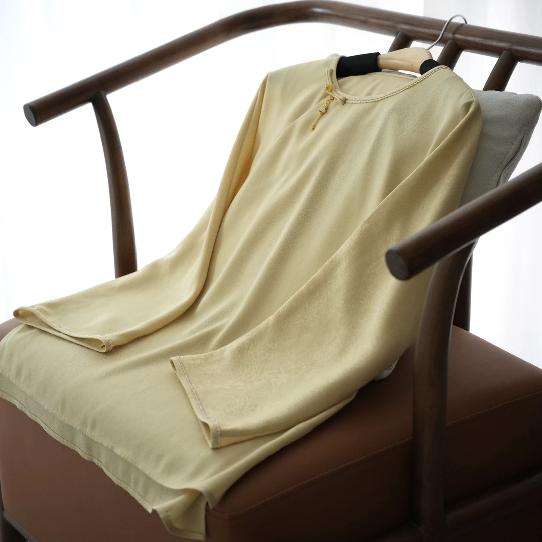 『云想』新中式醋酸国风时尚宽松上衣DHSC4683