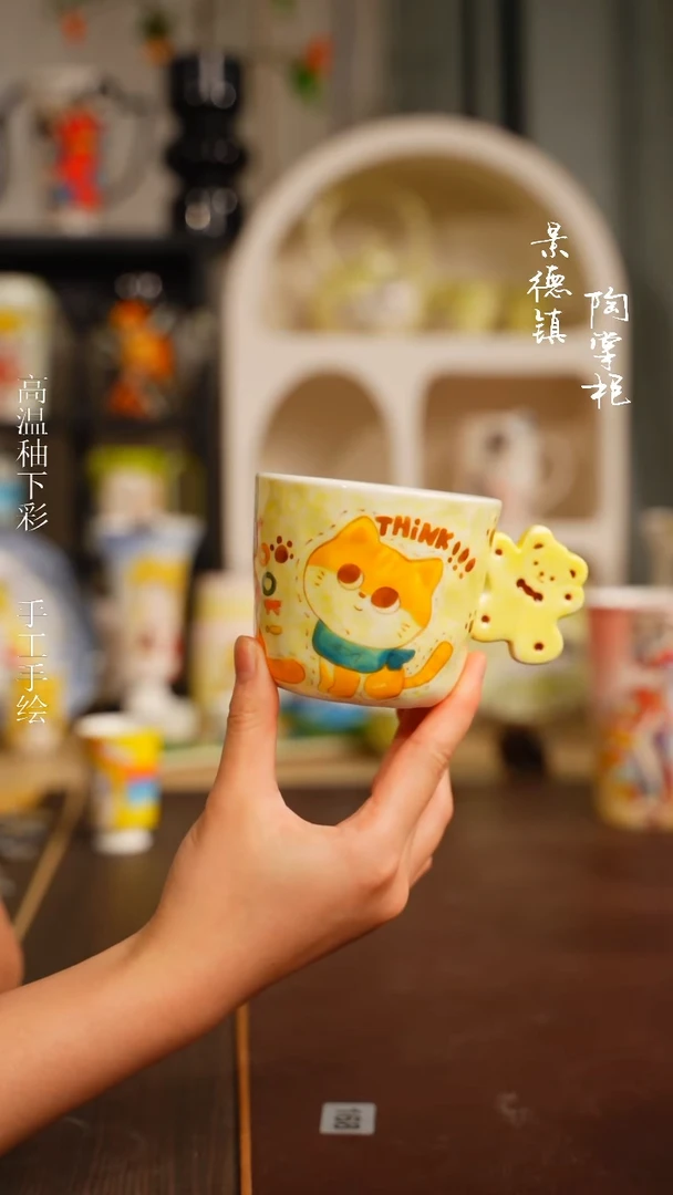 景德镇高温釉下彩纯手工手绘