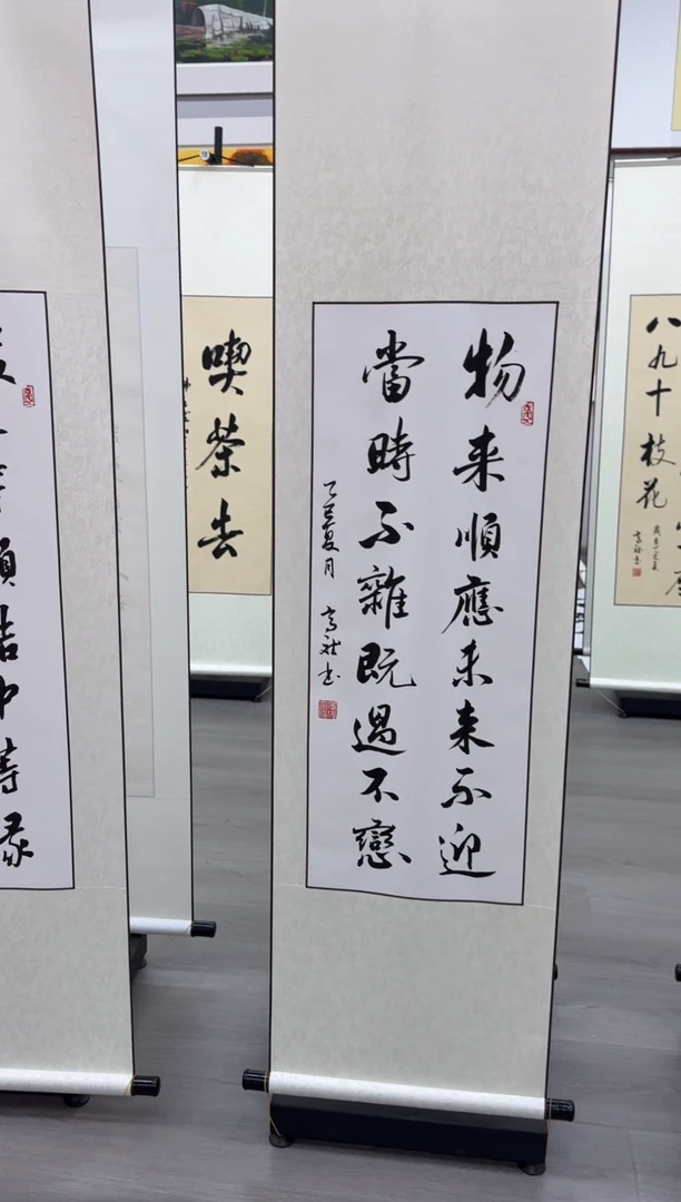 书法高老师作品-物来顺应