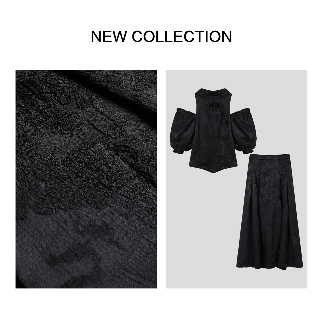 【龙哥专属】D3F28061 夏装新款国风时尚优雅气质中式风套装 2743