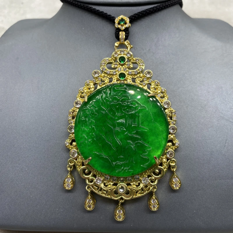 【绿意盎然 永恒暖阳】绿吊坠Q30653