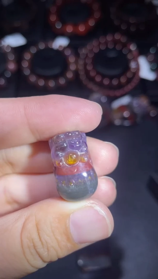 水晶珠宝半成品未镶嵌极光