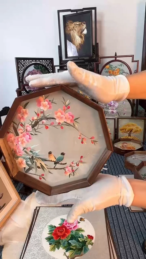 刺绣非遗苏绣双面