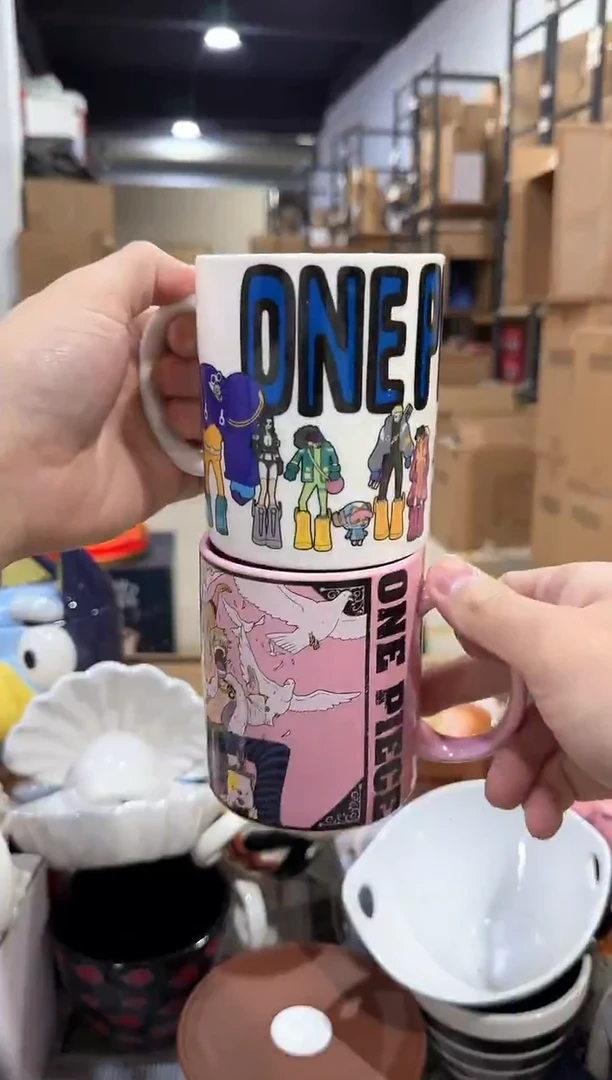 瓷片海贼王25周年对杯