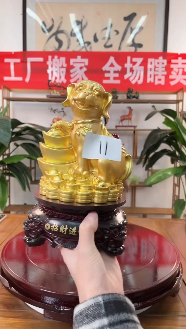 树脂仓库搬家摆件清11