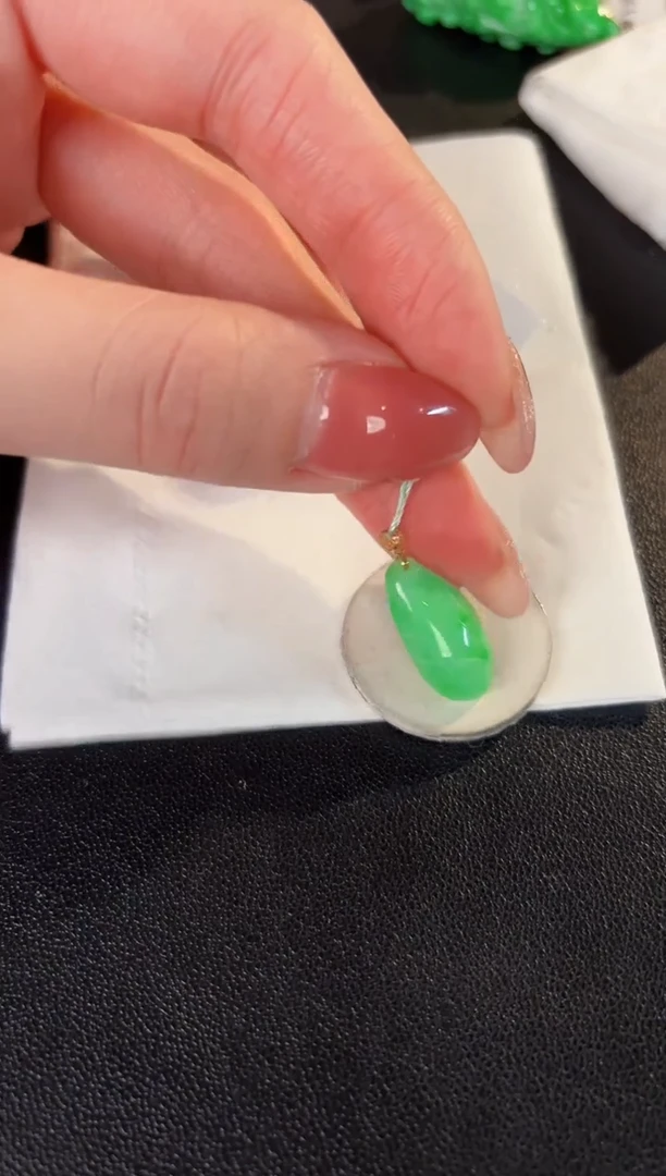 【闪购商品】翡翠颈饰18K金镶嵌缅料A货/支持复检/一件