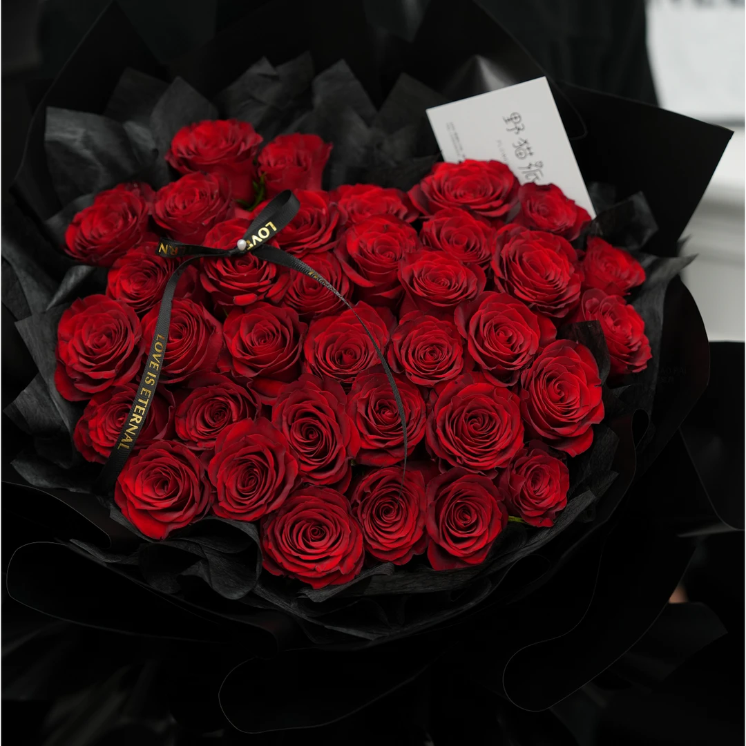野猫派-A级红玫瑰（33朵永恒守护）
