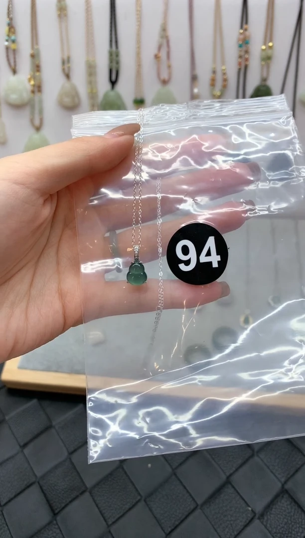 【闪购商品】翡翠颈饰银S925镶嵌吊坠4