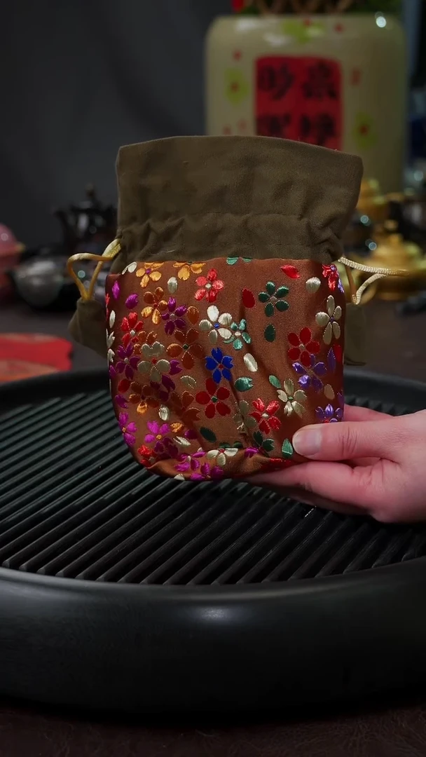 【闪购商品】杯【宜景窑】苏绣旅行袋