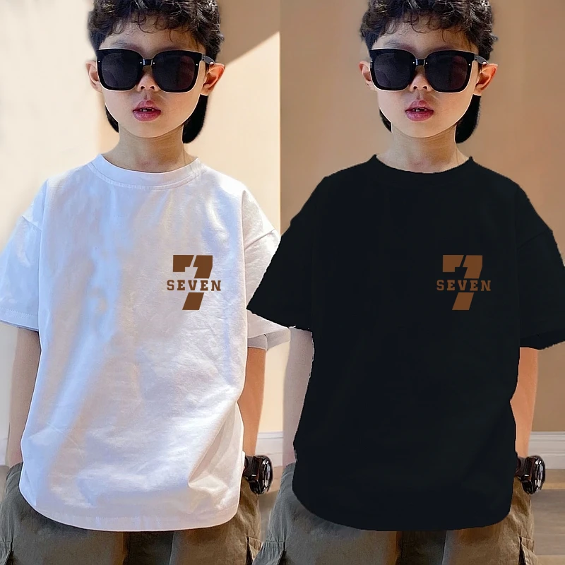 男童纯棉短袖t恤中大童男孩短袖上衣潮炸街2025夏季新款儿童打底