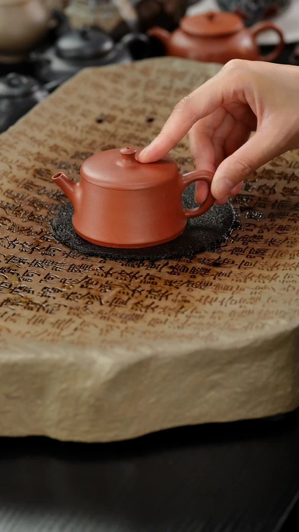 茶壶紫砂lx朱泥云柱130cc