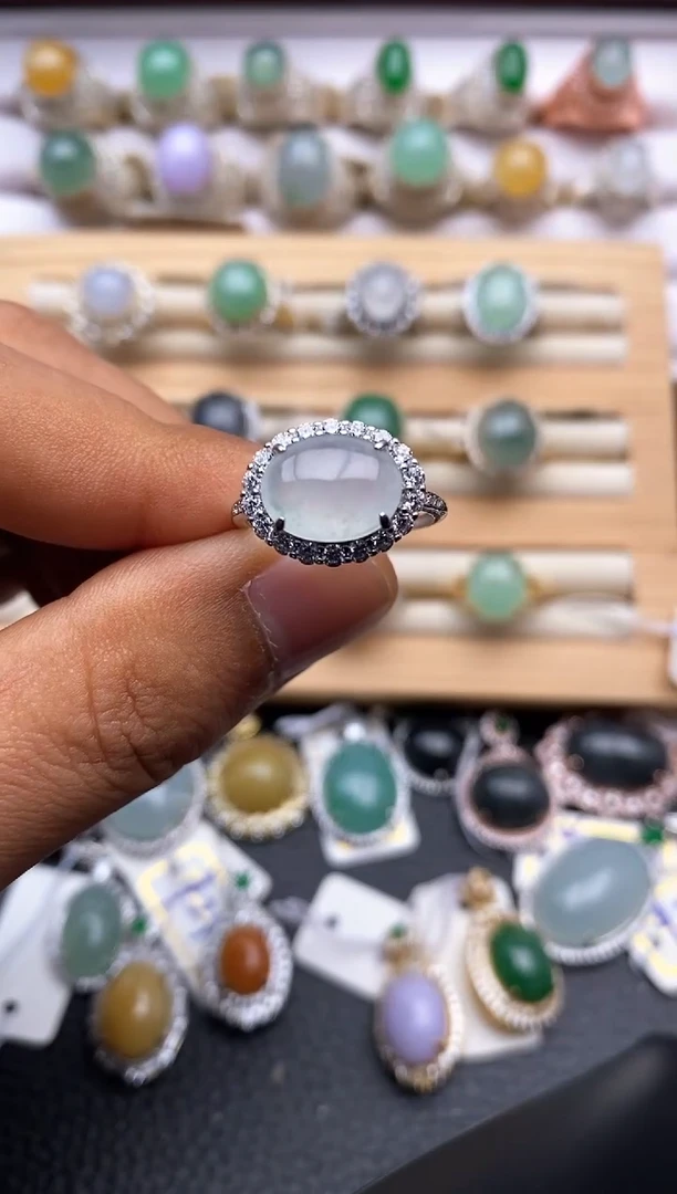 【闪购商品】翡翠戒指银S925镶嵌/6632