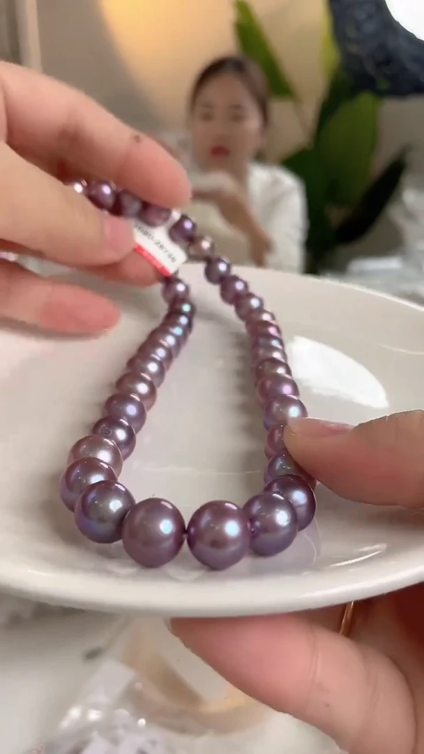 项链未镶嵌淡水珍珠1999妖紫项链