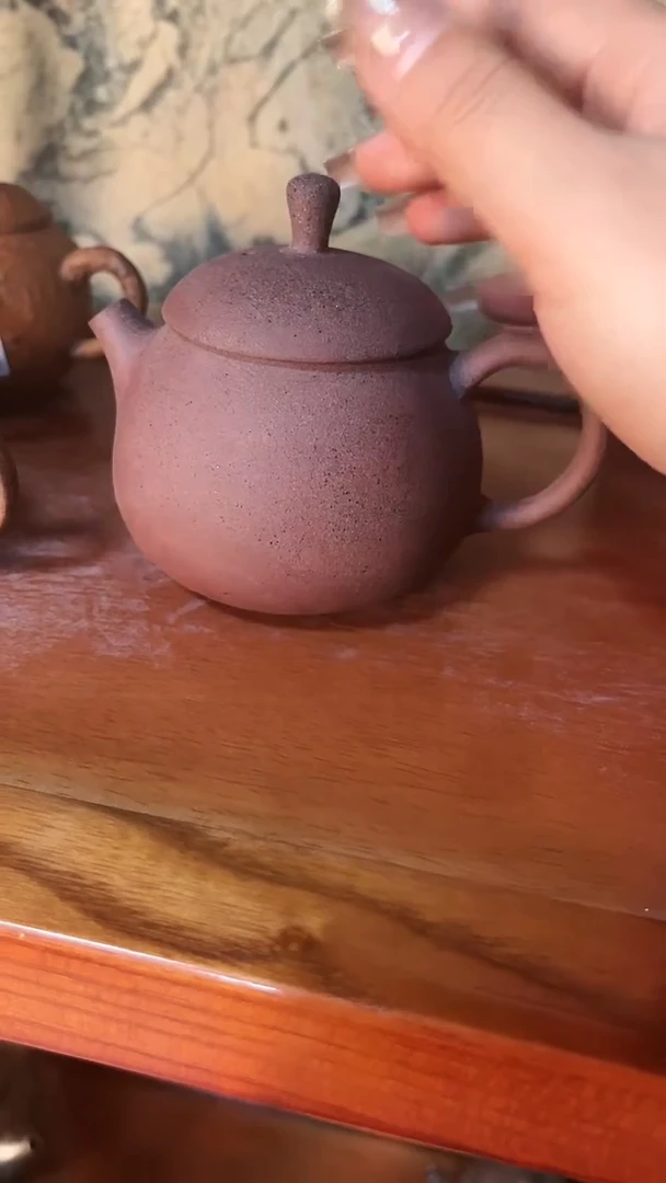 【闪购商品】K07朱泥小满壶全手老岩泥