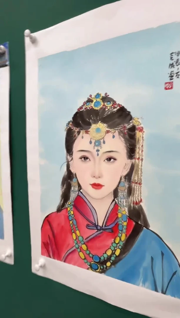 国画李克成-国画-金袍作品