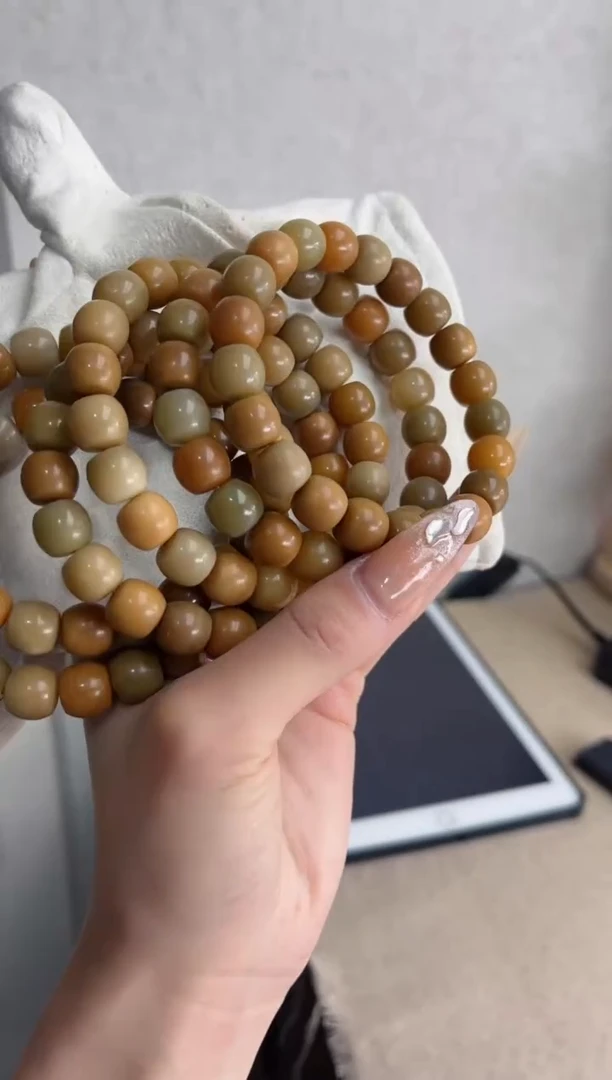 【闪购商品】菩提根/象牙果手串u70干磨酒桶10*11mm