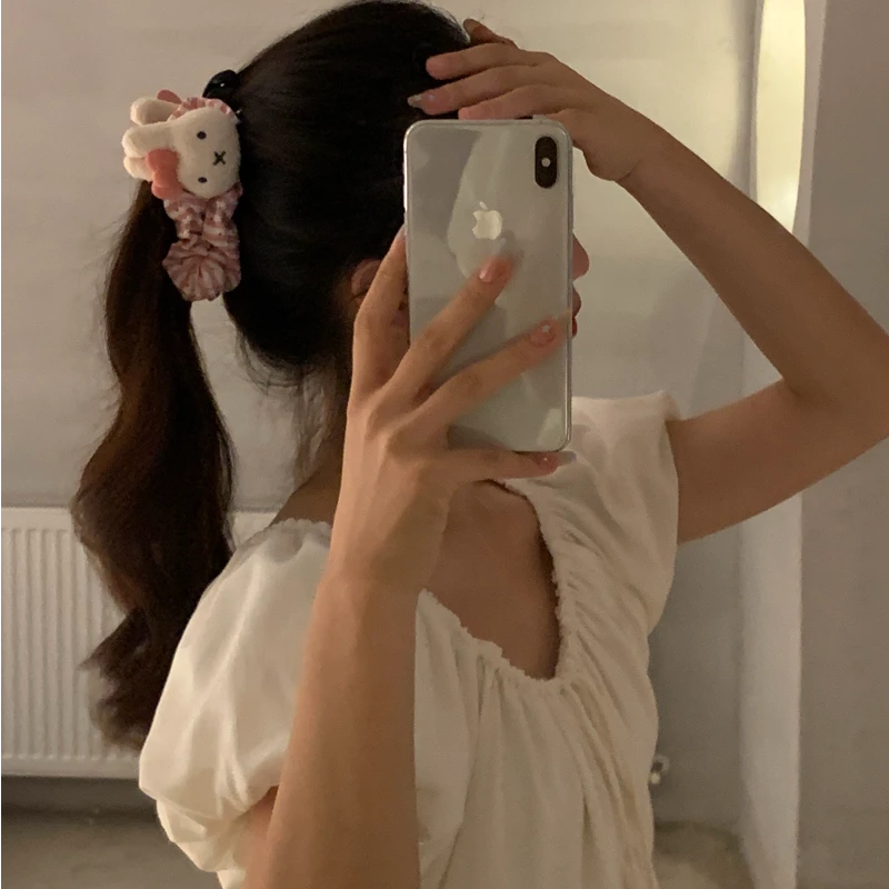 元气满满米菲兔香蕉夹森系甜美少女心复古风仙女风发夹抓夹边夹女