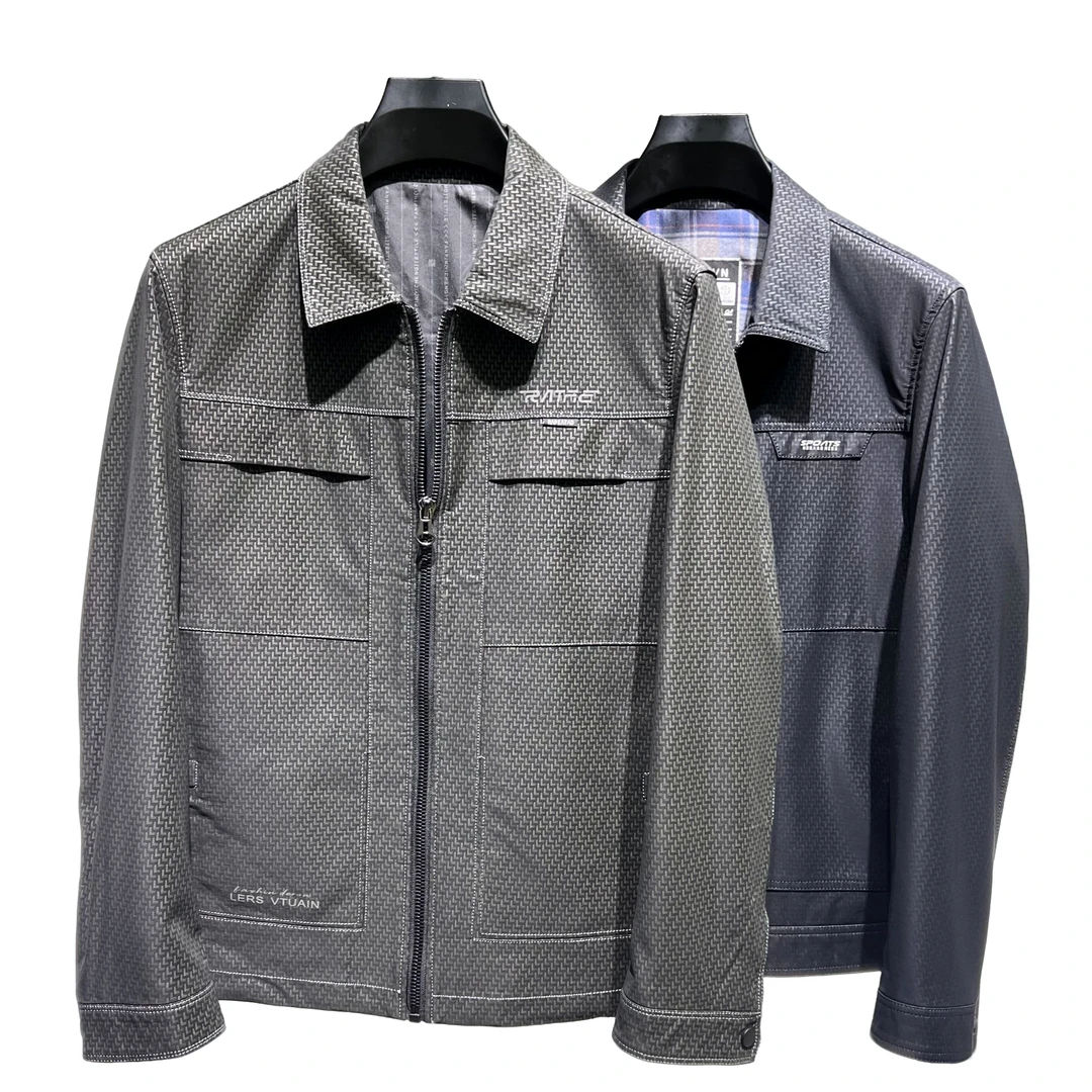 男士纳商务皮衣！商场撤柜同款！皮质柔软内里透气-103