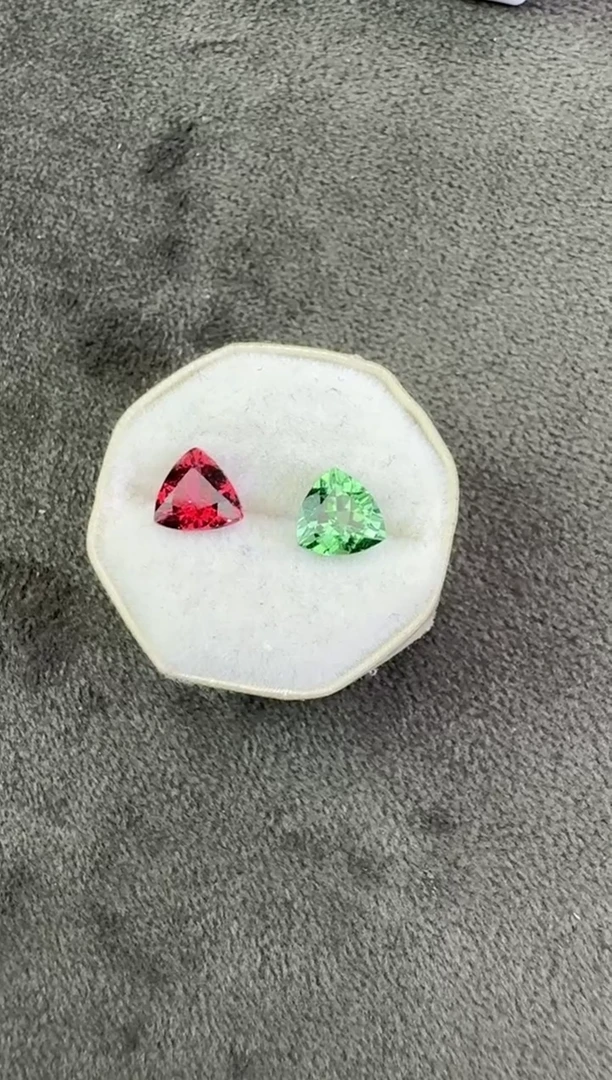 【闪购商品】碧玺珠宝半成品未镶嵌一对