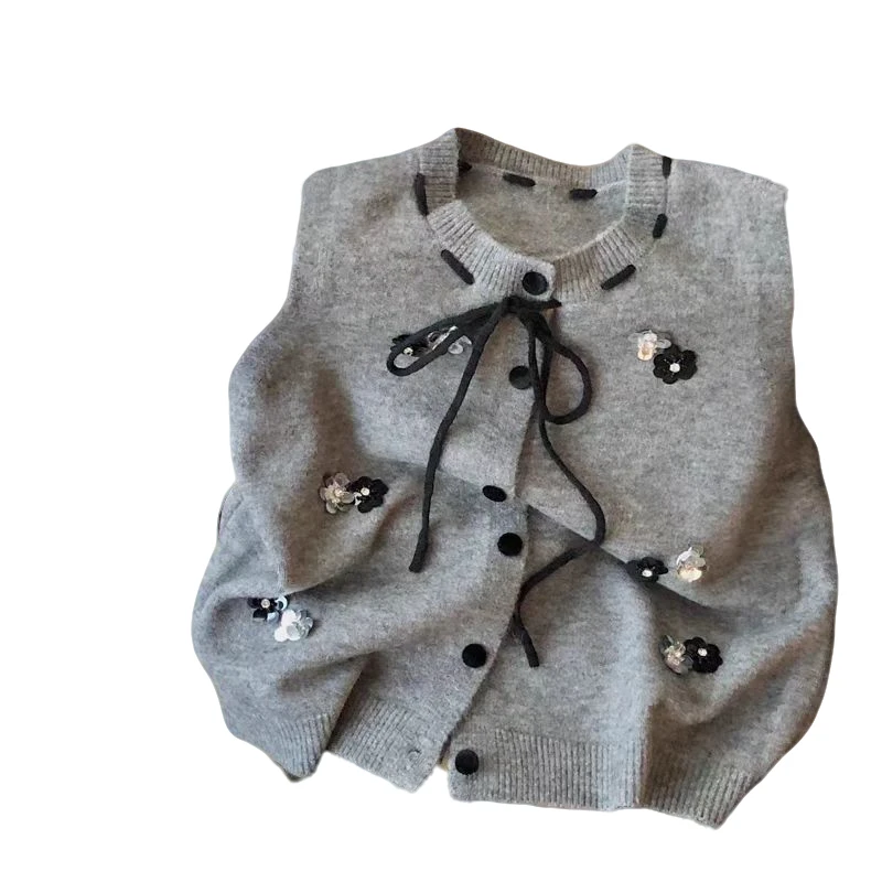 671-680 2025春季新款韩版设计感针织衫镂空高级感