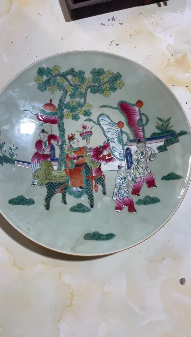 陶瓷三***主家居摆件1个1