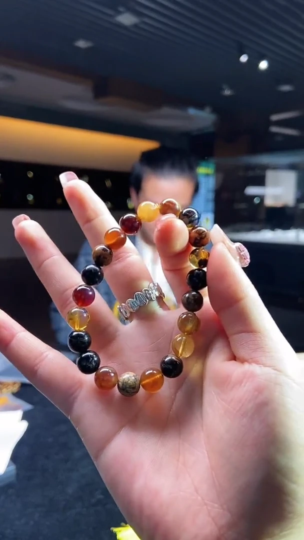 琥珀颈饰未镶嵌天然缅甸琥珀手串