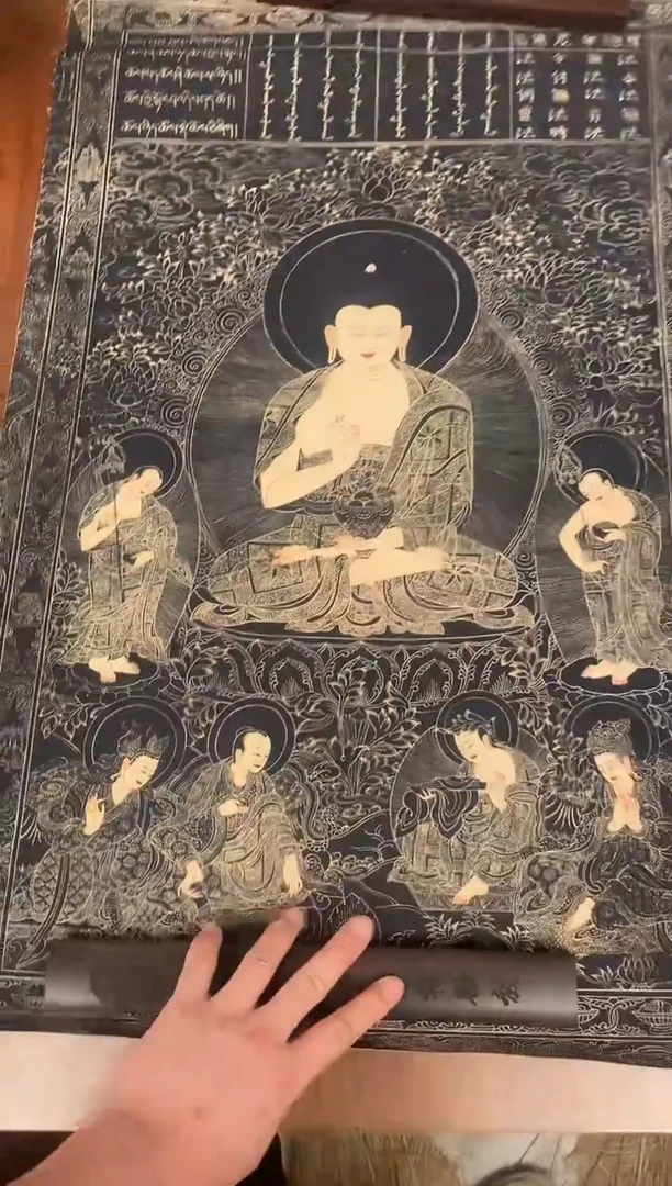 装裱画精美唐卡tk16034