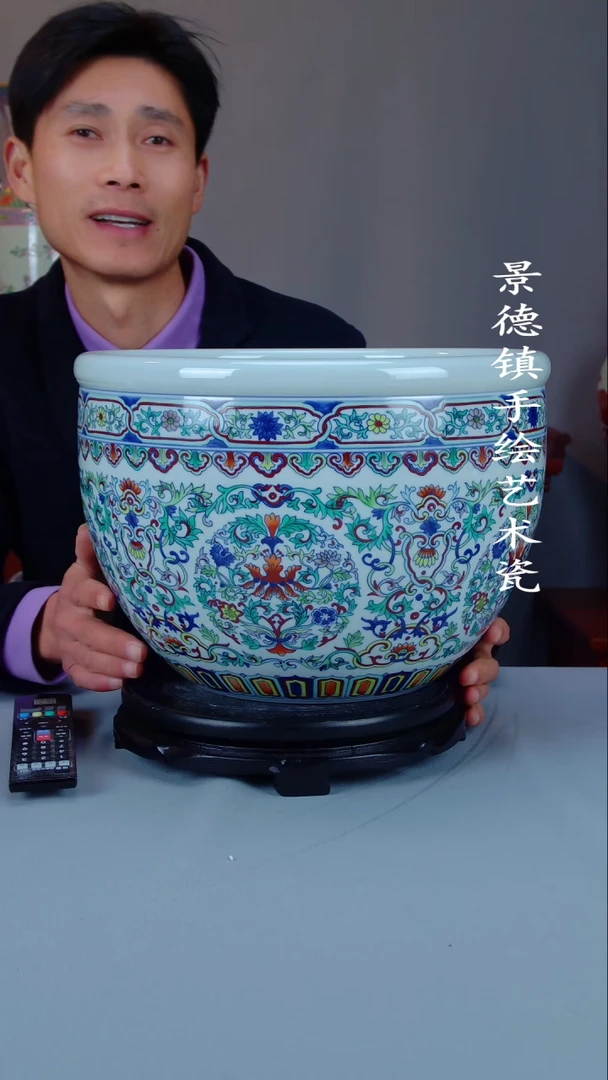 摆件陶瓷景德镇手工手绘陶瓷47