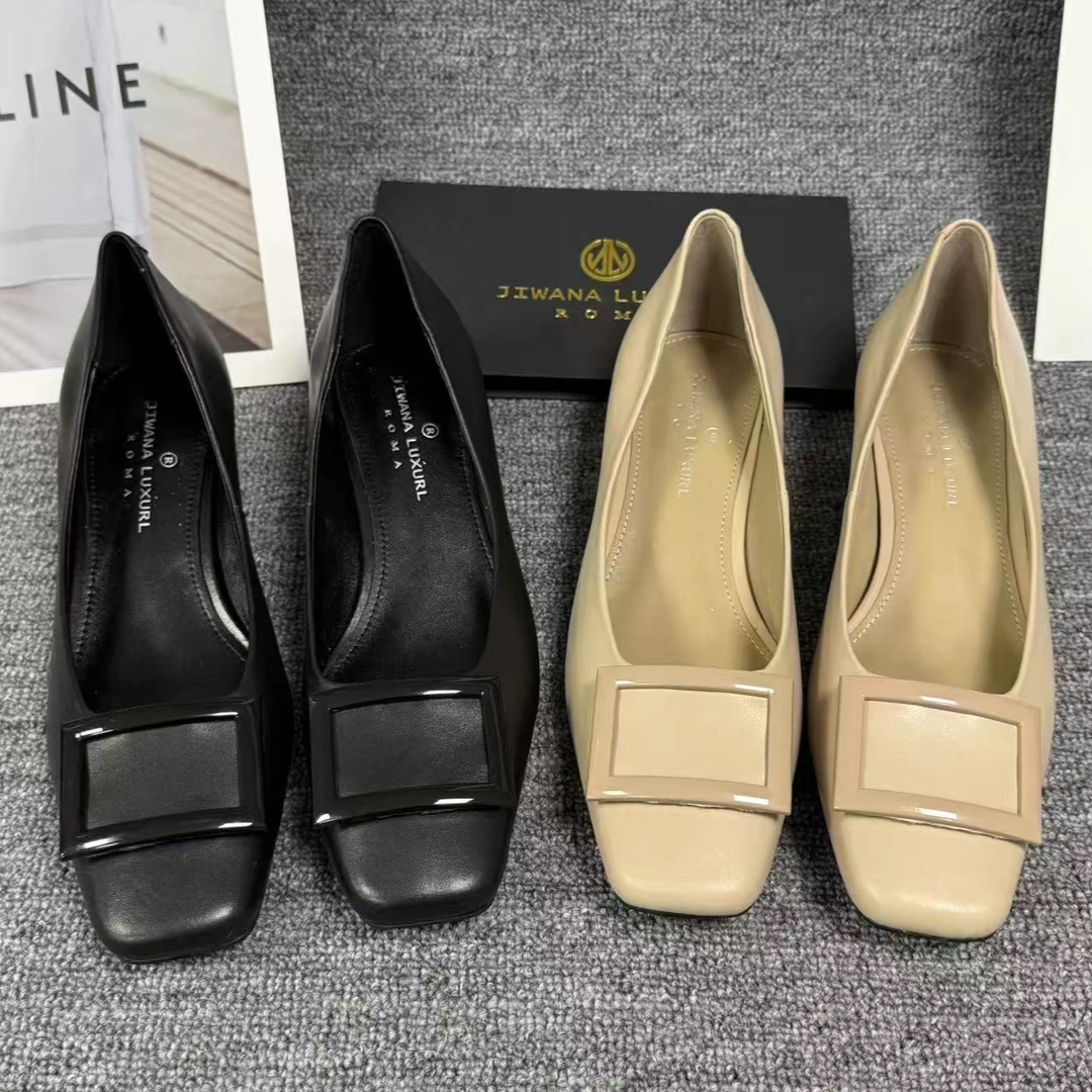 [JL早春新品]JIWANA LXUXRL 女士4CM低跟单鞋休闲鞋8028